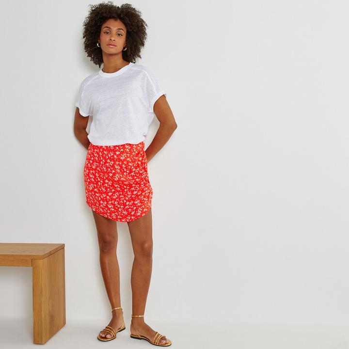 Produktbild La Redoute Collections T-Shirt aus Leinen mit Rundhalsausschnitt (L)
