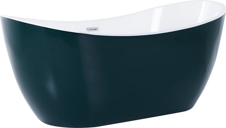 Actual product image Beliani Bathtub freestanding blue green oval 170 x 77 cm ANTIGUA (240 l, 77 cm, 170 cm)