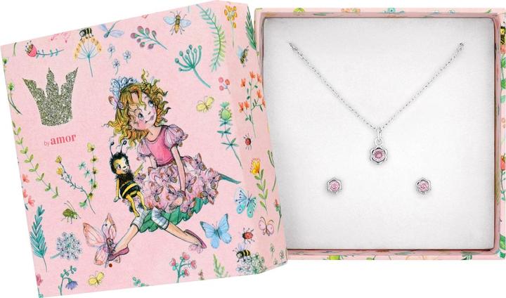 Immagine prodotto Prinzessin Lillifee Multisets für Mädchen, 925 Sterling Silber, Zirkonia synth. | Geburtsstein (Argento 925)