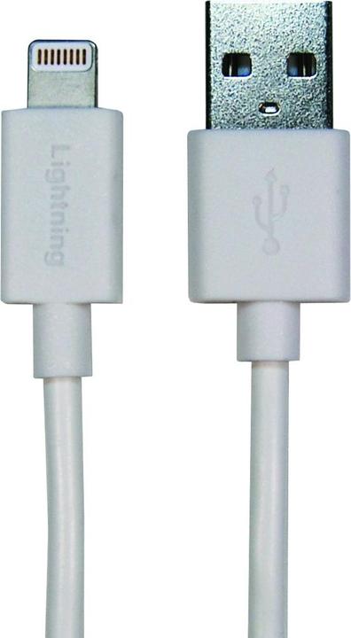 Produktbild Sinox SXI2503MFI, 3 m, Lightning, USB A, White, 1 pc(s), Blister (3 m, USB 3.0)