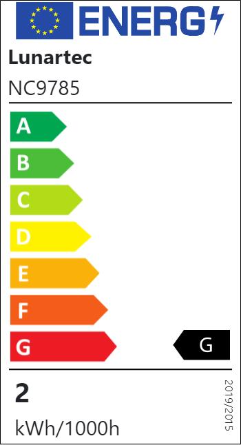 Energie-Label Lunartec 2er-Set LED-Bett- und Lese-Doppel-Leuchten mit Schwanenhals (220 lm)
