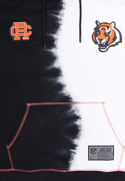 Immagine prodotto Recovered Felpa con cappuccio in pile Re:covered - INK DYE Cincinnati Bengals (L)
