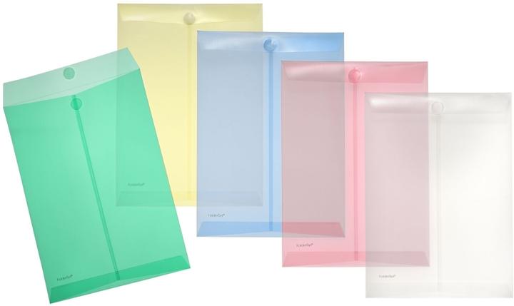Actual product image Foldersys Document pouch, DIN A4, Velcro closure, PP (A4, 10 x)
