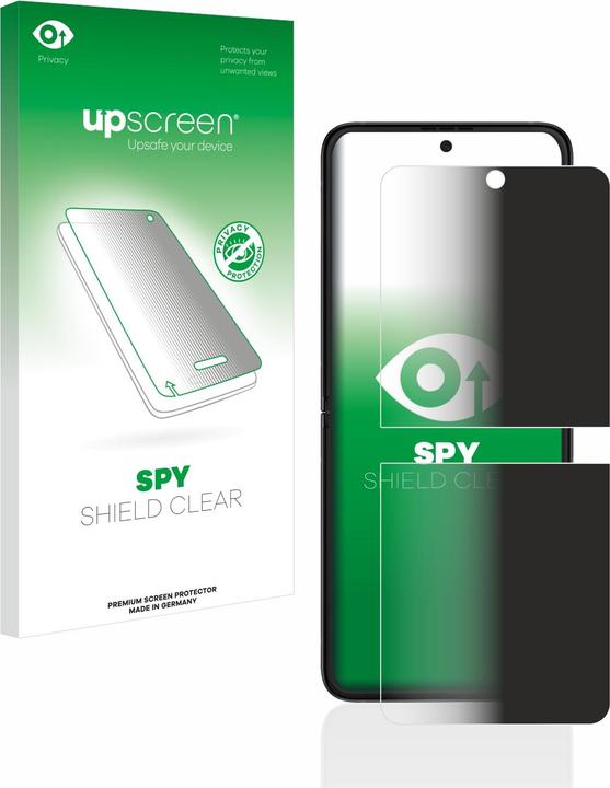 Actual product image upscreen Anti-spy privacy film Blue light protection film (1 Piece, Samsung Galaxy Z Flip3)
