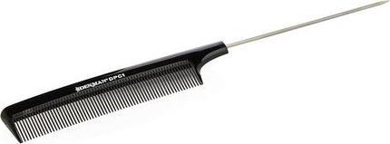 Actual product image Denman Pin Tail Comb Black 213mm