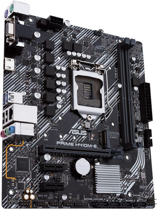 Actual product image ASUS PRIME H410M-E, Intel H410 motherboard - socket 1200 (LGA 1200, Intel H410, mATX)