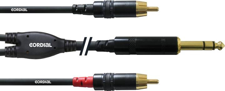 Cordial Cfy 3 Vcc (3 m, Cinch, 6.3mm jack)