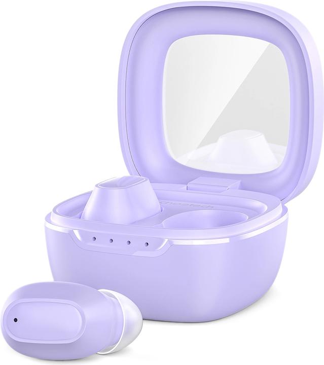 Actual product image Choetech MEMS wireless TWS Bluetooth 5.3 headphones - purple (8 h, Wireless)