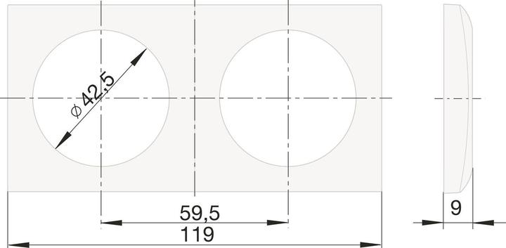 Produktbild Berker Integro Flow Doppelsteckdose, Deckel polarweiss glänzend, Steckdose weiss