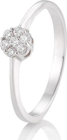 Breuning Verlobungsring Flower (56, 585/14 K Gold)