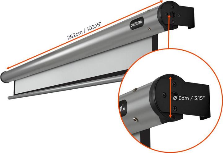 Image du produit Celexon Home Cinema electric screen - Ecran - Possibilité de montage au plafond, adapté au mur (103.54", 16:9)