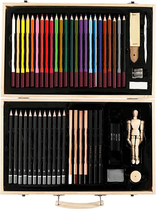 Actual product image Creativ Company Crayon box set 51 pieces (Multicoloured, 51 x)