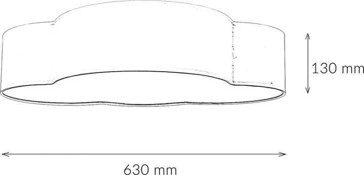 Produktbild Licht-Erlebnisse Deckenlampe Wolki (E27)