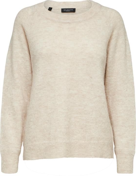 Selected Femme Rundhalsausschnitt Woll Pullover (L)