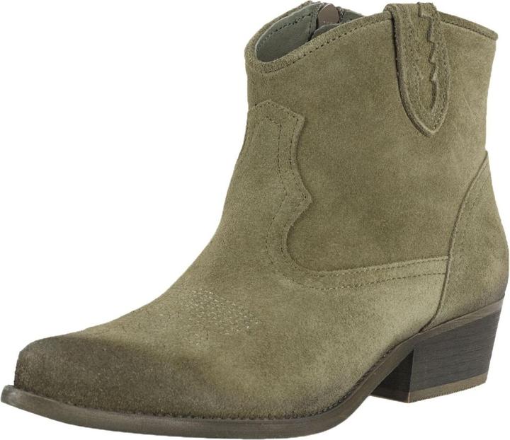 Felmini Die Wide Cowboy-Stiefelette aus Marvin-Leder ist eine trendige und bequeme Wahl. Diese weite