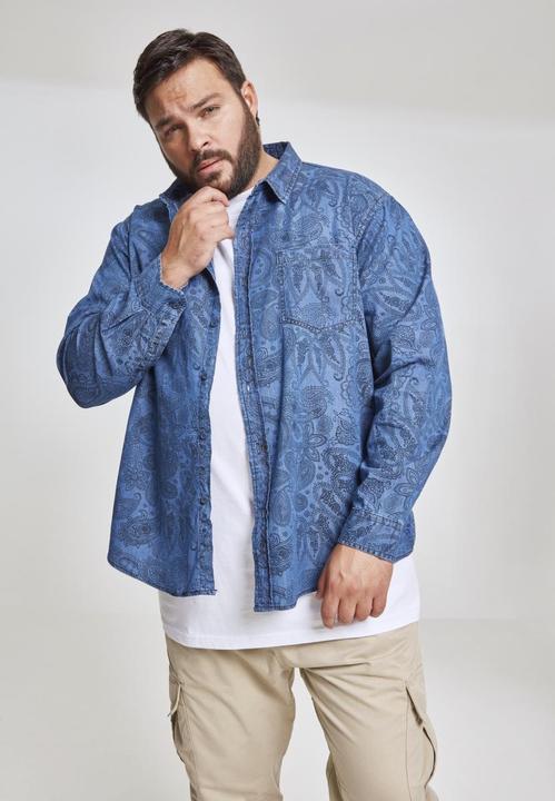 Immagine prodotto Urban Classics Camicia di jeans stampata Paisley (S)