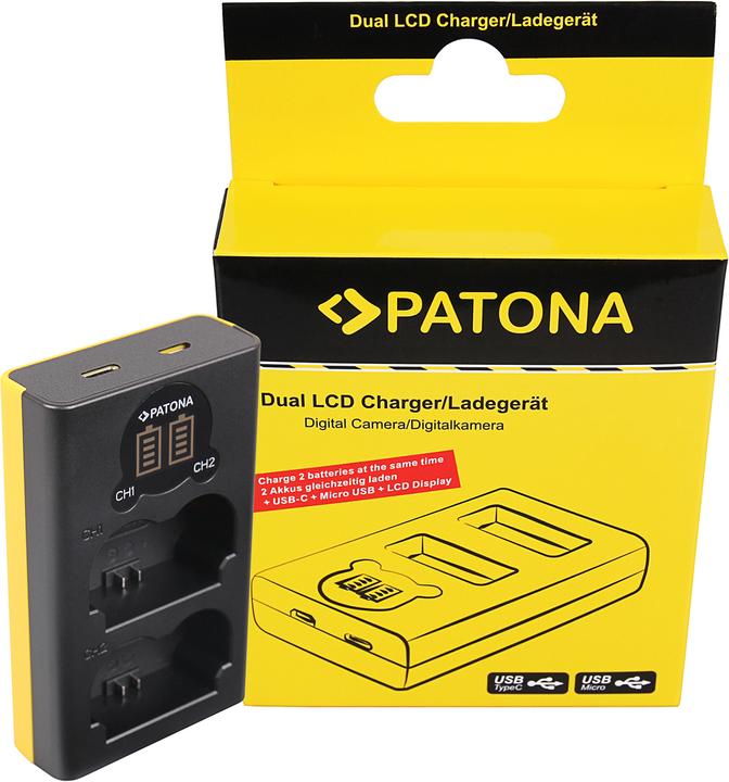 Produktbild Patona Dual LCD Charger USB Fuji NP-W235 (Kamera Akku Ladegerät)