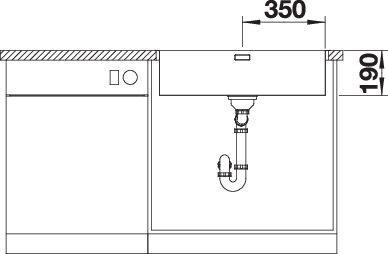 Productafbeelding Blanco Andano 700-IF (Aanrecht, 74 cm, 44 cm)