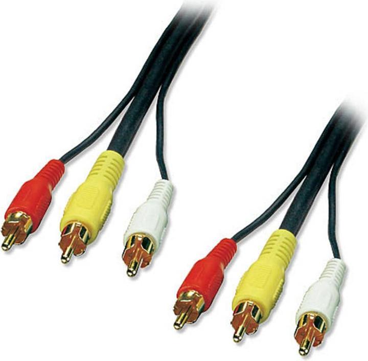 Produktbild Lindy 3 x RCA – 3 x RCA (1 m, Cinch)