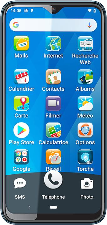 Image du produit Ordissimo Le Numéro 2 (64 Go, Bleu, 6.30", Double SIM, 20 Mpx, 4G)