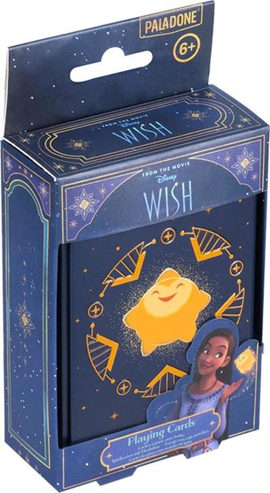 Actual product image Paladone Products Disney - Wish : Asha et la Bonne Étoile - Cartes à jouer avec boîte de rangement en métal