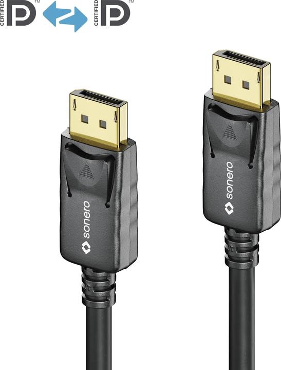Immagine prodotto Sonero Cavo 8K Displayport 1.4 maschio <->, 8K/60Hz, 3 m (3 m, DisplayPort)