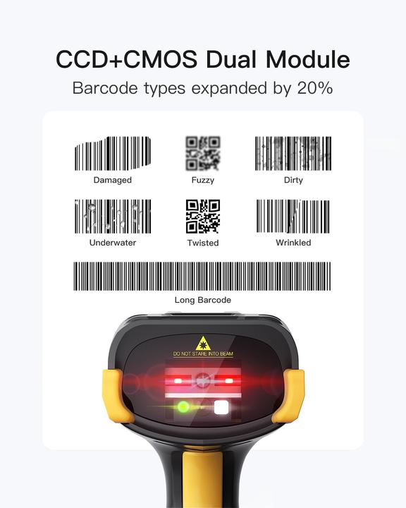 Actual product image Inateck Barcodescanner Pro 8 black (Pro 8 black)