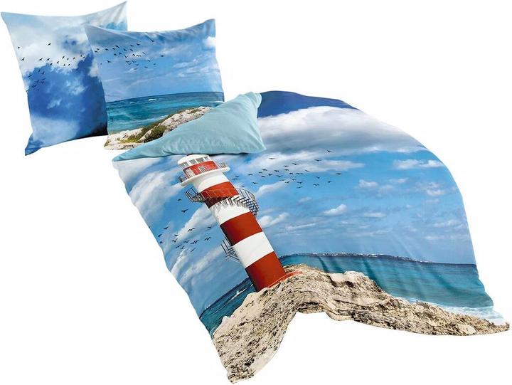 Produktbild Traumschlaf Leuchtturm (Bettwäsche Set, 135x200 cm + 80x80 cm)