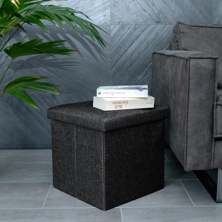 Produktbild Intirilife Sitzwürfel DIAMANT SCHWARZ