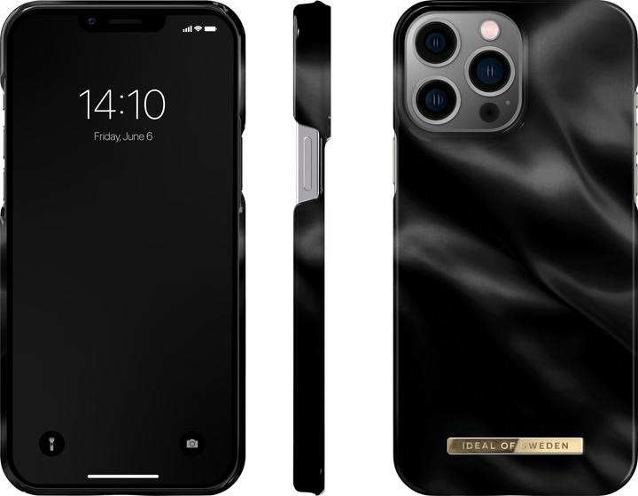 Actual product image iDeal Of Sweden Designer Hard Cover Black Satin (Apple iPhone 13 Pro Max)