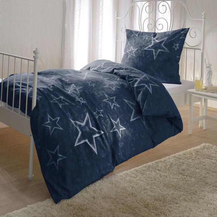 Produktbild BettwarenShop Sterne (Bettwäsche Set, 155x200 cm + 80x80 cm)