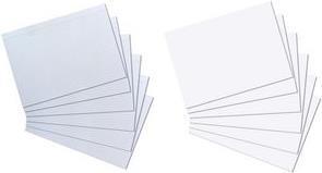 Produktbild Herlitz Karteikarten, DIN A4, liniert, weiss aus Papier, 170 g-qm, holzfrei, Linienfarbe: blau, doppelte (A4, 170 g/m², 100 x)
