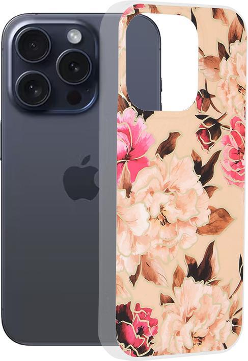 Immagine prodotto Techsuit - Marble Series - iPhone 15 Pro - Mary Berry Nude (Apple iPhone 15 Pro)