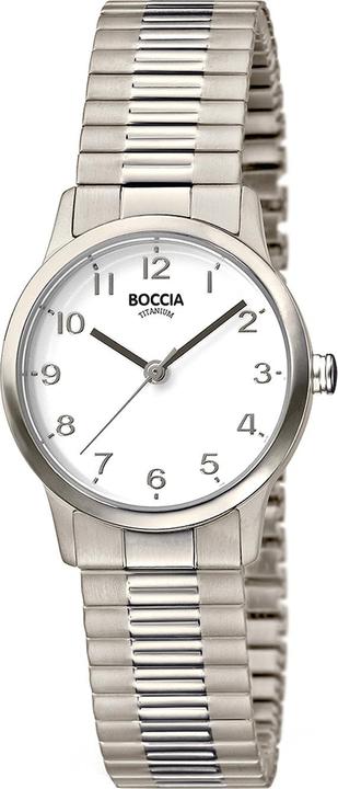 Boccia 3318-01 Damenuhr Zugband Titanium 27mm 5ATM (Analoguhr, 27 mm)