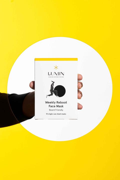 Actual product image Lumin Skincare Weekly Reboot Face Mask - Beard Friendly (10-Pack)
