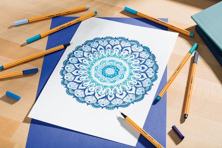 Produktbild STABILO Fineliner Point 88 (Gelb, Blau, 3 x)