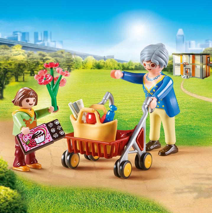 Produktbild Playmobil Oma mit Rollator (70194, Playmobil City Life)