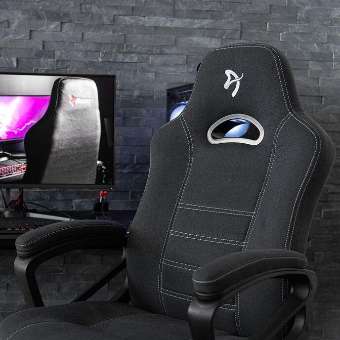 Produktbild Arozzi Gaming Stuhl Enzo Schw./Grau - Woven Fabric Grey Logo