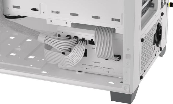 Actual product image Corsair RMx Shift White Series, RM750x Shift White, 750 Watt, 80 PLUS GOLD Certified, Fully Modular Power Su (750 W)