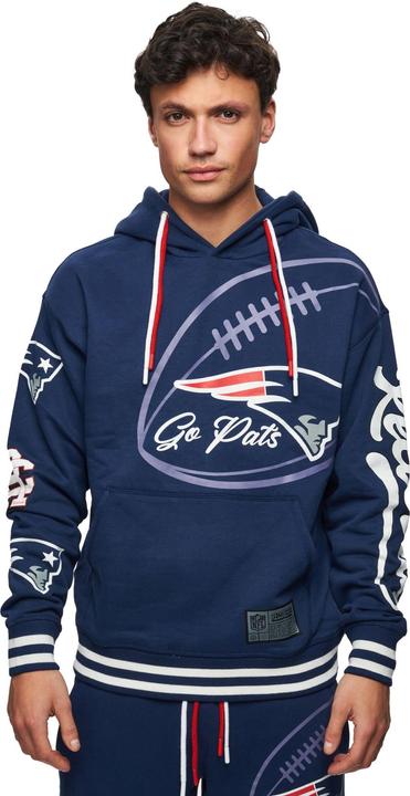 Immagine prodotto Recovered Re:covered Felpa con cappuccio in pile - PATCHES New England Patriots - 3XL (3XL)