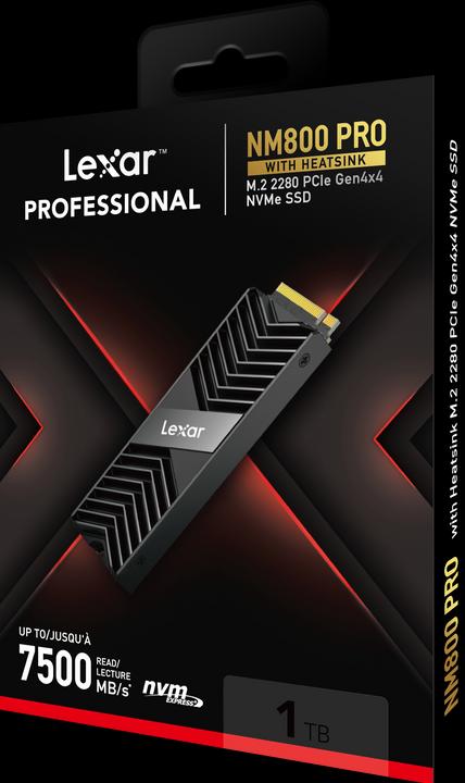 Produktbild Lexar SSD 1TB 7500/6300 NM800 HS M.2 LEX (1000 GB, M.2 2280)