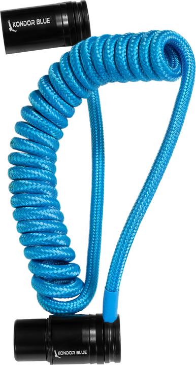 Immagine prodotto Kondor Blue Cavo XLR a spirale a basso profilo e ad angolo retto da 12-24" () (0.61 m)