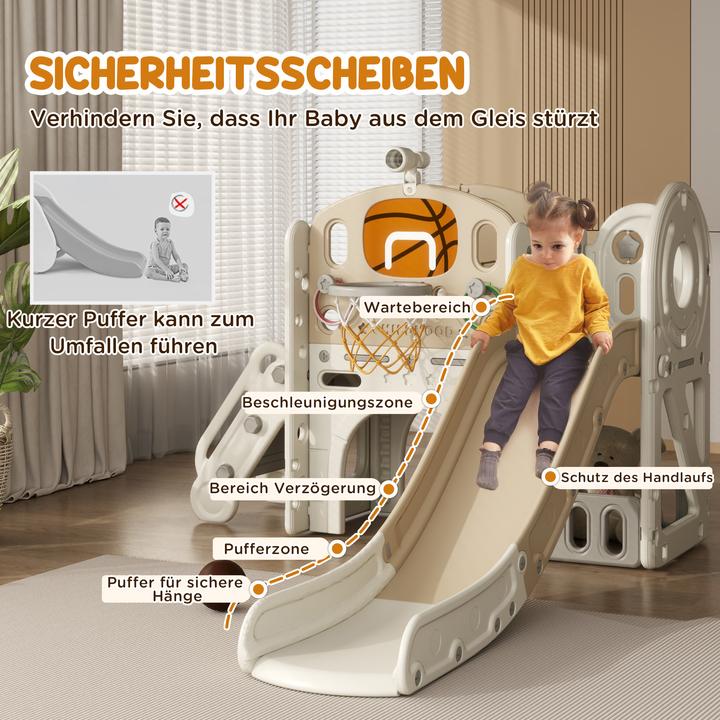 Produktbild Aiyaplay Kinderrutsche Kunststoff Cremeweiss