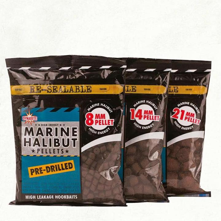 Immagine prodotto Dynamite Baits Pellet Pre Drill per Halibut marino (2 cm)