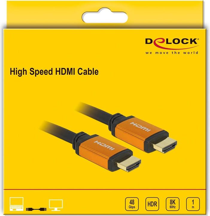 Produktbild Delock HDMI (Typ A) — HDMI (Typ A) (1 m, HDMI)