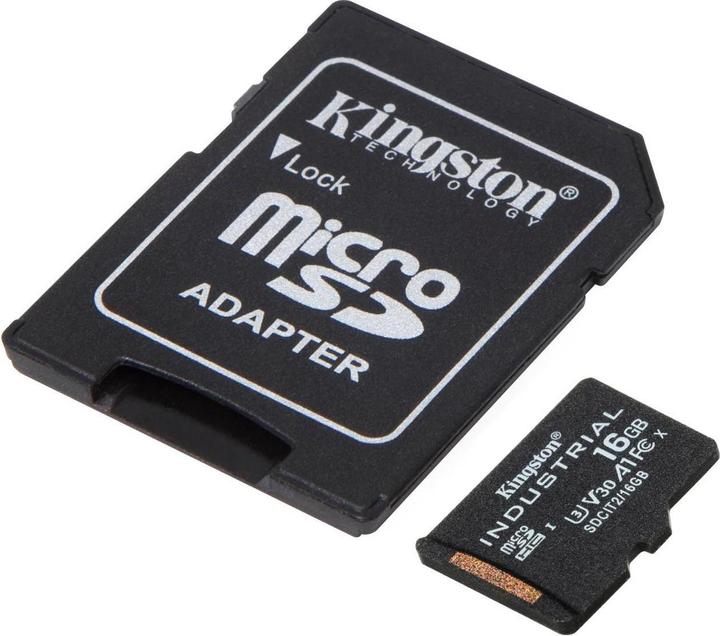Immagine prodotto Kingston microSDHC Industriale (16 GB, microSDHC, U3, UHS-I)