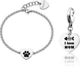 Produktbild Sagapo S'AgapÃµ - Heart bracelet with Me + You pendant SEY24