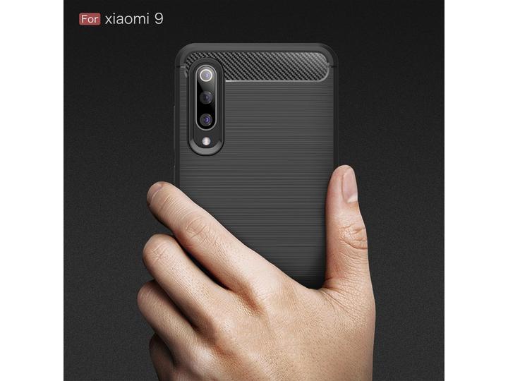 Produktbild Screenguard Xiaomi Mi 9 Hülle Carbon Brushed Soft TPU (Xiaomi Mi 9)