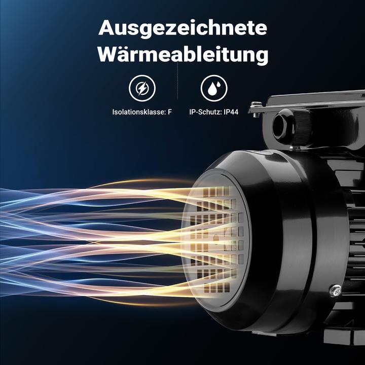 Produktbild Wiltec Elektromotor 1-phasig 4-polig Elektro Motor 0,37kW Einphasenmotor Motor