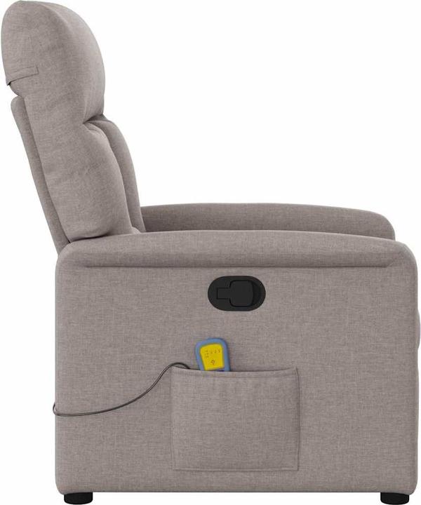 Actual product image VidaXL Massage chair taupe fabric